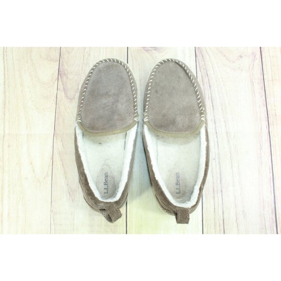 LL Bean Mountain Slippers Moccasin Dark Cement Size 8 M - Picture 7 of 9
